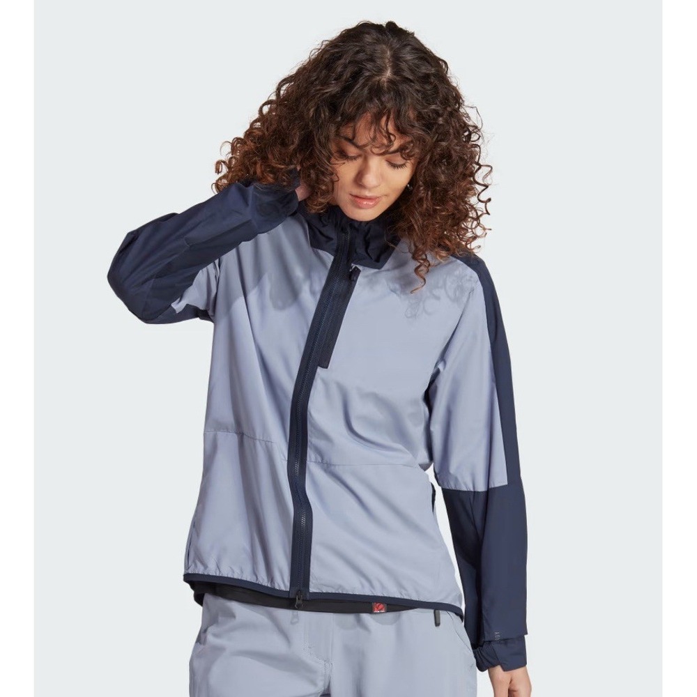 Adidas Five Ten Women's Wind Jacket Blue / Navy Size Small Style HT9609 NWT